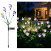 Solar Powered Butterfly Glass Ball Lights - Outdoor Waterproof Decorative Stake Lights for Garden, Patio & Spring Decor