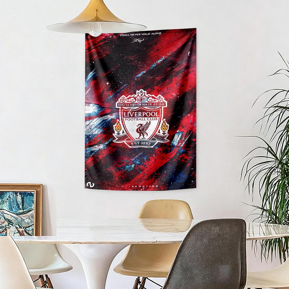 Liverpool Football Club Wall Decor Tapestry Art For Pet Memorial Birthdaywedding Party Backdrop Family Gift