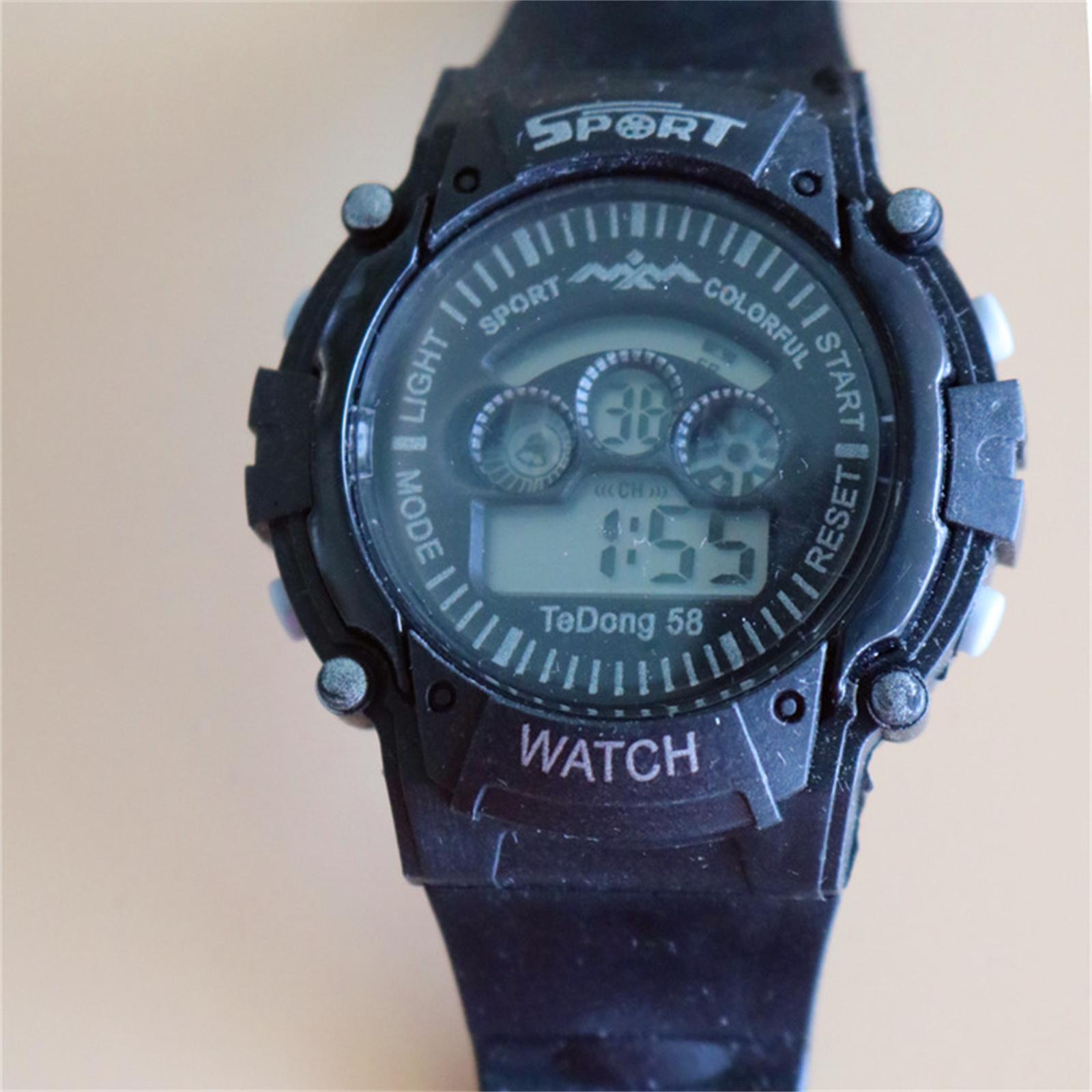 

Мужские водонепроницаемые светящиеся наручные часы-будильник для бега One Size