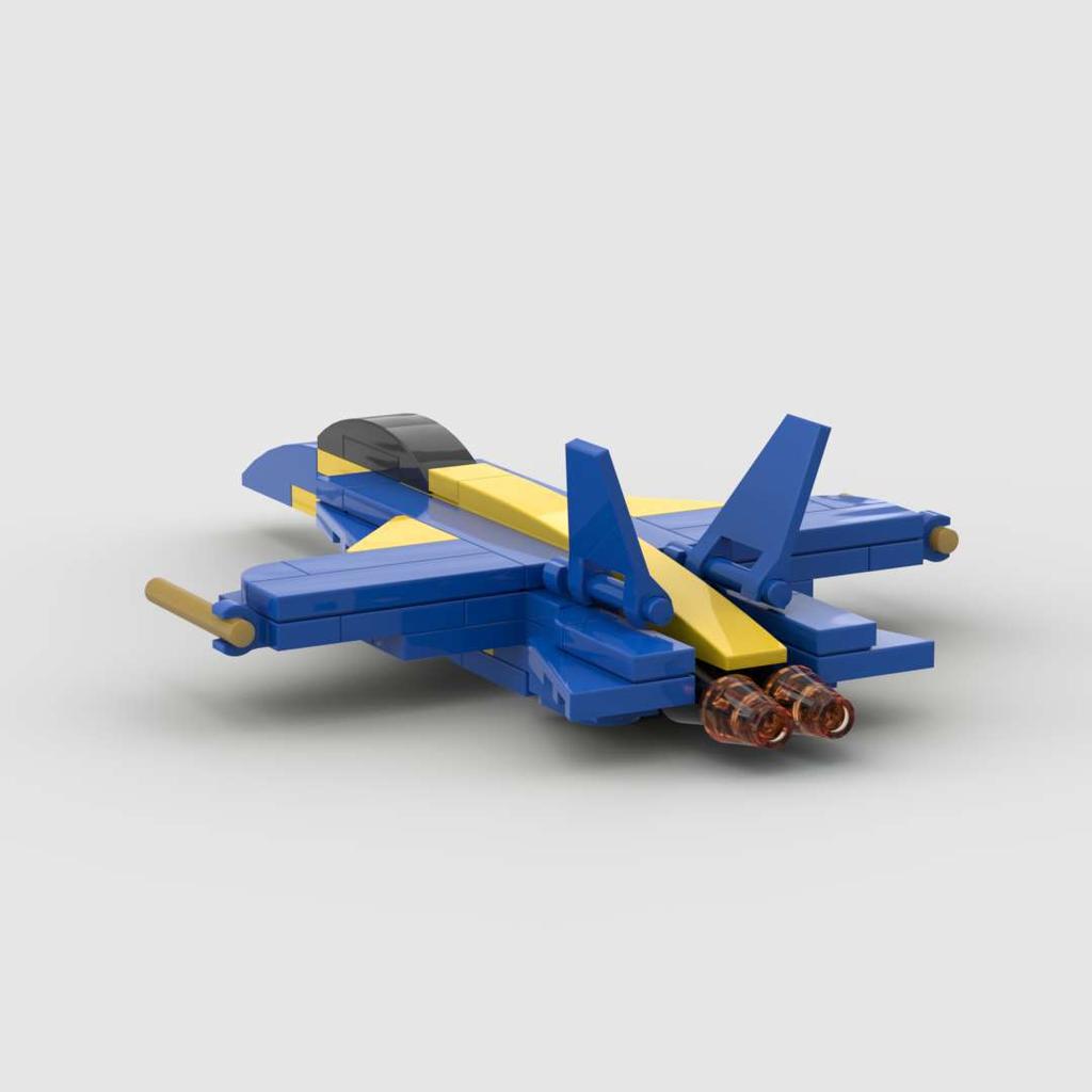 MOC Building Blocks FA18 Hornet Attack Fighter Jet Small Part Children's Aircraft Model Toy Gift