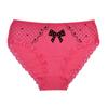 Calcinha feminina de algodão, roupa íntima, cintura média, laço fofo, renda sexy, plus size, calcinhas femininas para mulheres, 6 tamanhos