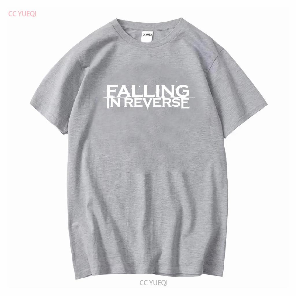 Falling in Reverse Logo T Shirt Cotton Black Men S to 5XL NB1609 vintage Washed Unisex Stylish Top For Everyday Wear Casual