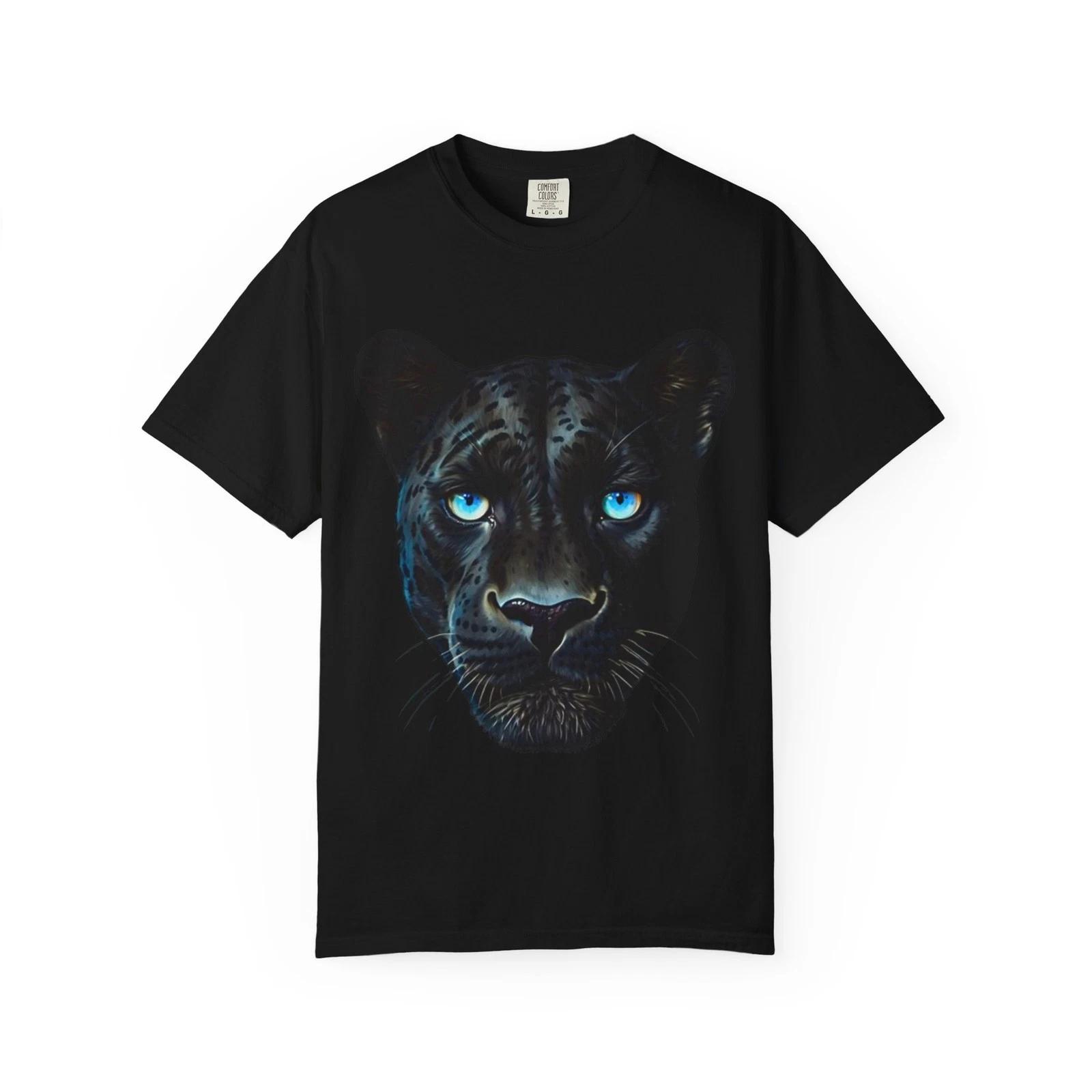 Panther Face Unisex T-shirt, Animal Graphic Tee, Wildlife Shirt, Panther Lover XL
