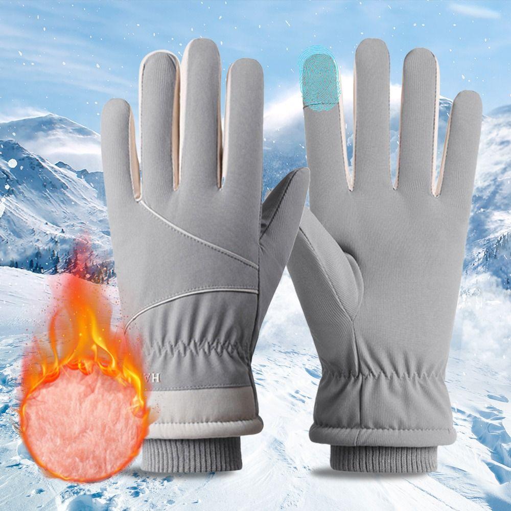 Multipurpose Windproof Cold Proof Touch Screen Gloves Wear-resistant Thick Warm Mitts Full Finger Mittens