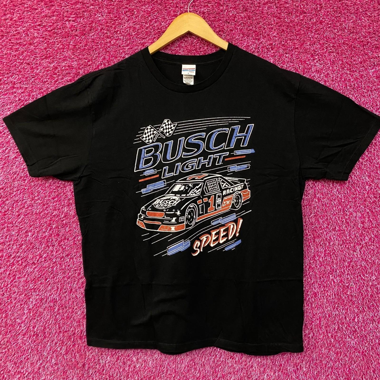 Busch Light Speed Racing Car Graphic Design T-Shirt 3XL