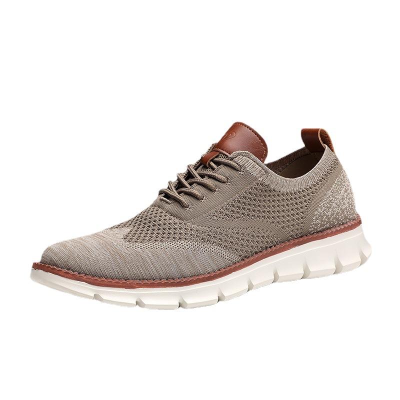 Men's Summer Comfortable Breathable Casual Shoes Large Size Soft Elastic Mesh Shoes Sports Shoes Ultra-light Business Men's Shoes Trend