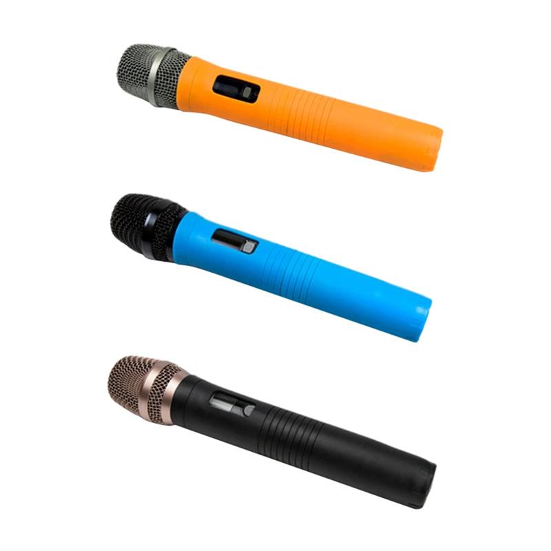 

B03B-Elastic Wireless Microphone Protective Case Color Handle Cover Anti-Fall Protector For Ktv Stage Accessories оранжевый