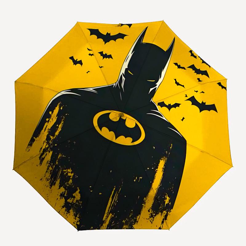 

1pc Bat Signal Automatic Folding Umbrella - Compact 8-Rib Design, Durable Plastic & Iron, Lightweight for Outdoor Daily Use21179