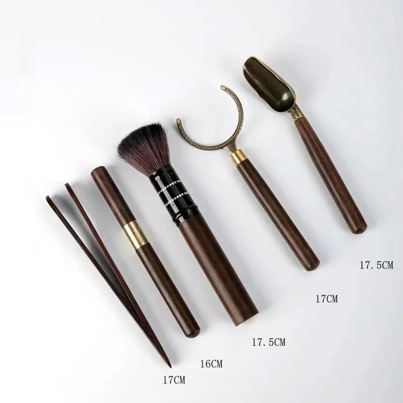 5 Teile/satz Teezeremonie Hitzebeständige Kung Fu Tee Werkzeuge Holz Chinesischen Gongfu Teelöffel Tee Tong Nadel Set Teestube Zubehör