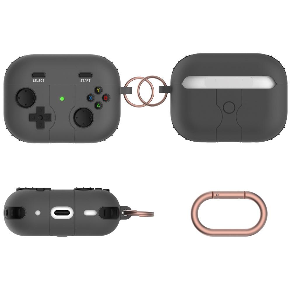 Armored Case for Apple Airpods Pro 2, Console, Black