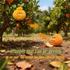 Orange Creative Simulation Fruit Series Plush Toy Keychain Pendant Funny Expressions Adorable Stuffed Doll