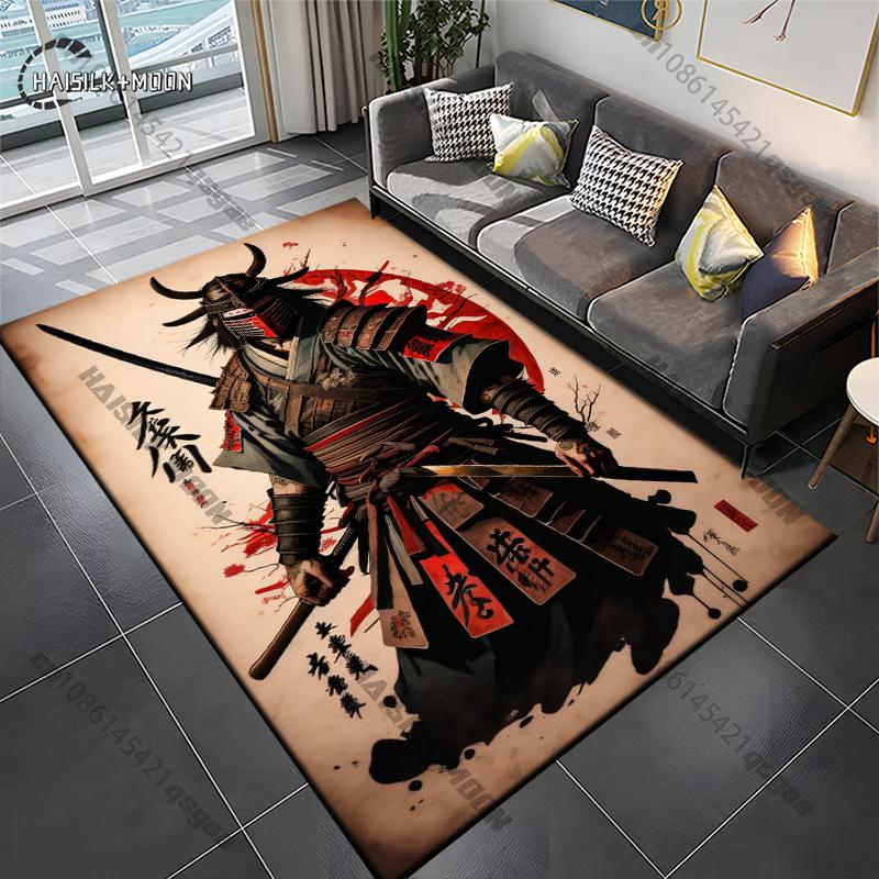 Samurai Spirits Teppe Yoga Stue Romdekor Barnas Krypematte Dørmatte Stue Områdeteppe Spill Vaskerom Gulvmatte
