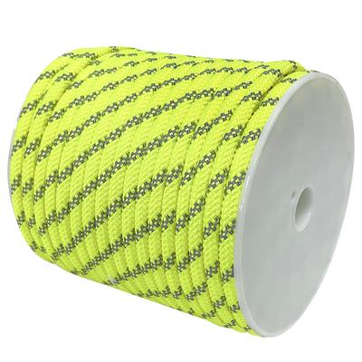 Σχοινί Σκηνής Sutekus, Διάμετρος 8mm, Paracord με Ανακλαστικό Υλικό, 2000kg (2 τόνοι) Χωρητικότητα Φορτίου, Μήκος 40μ (Κίτρινος)