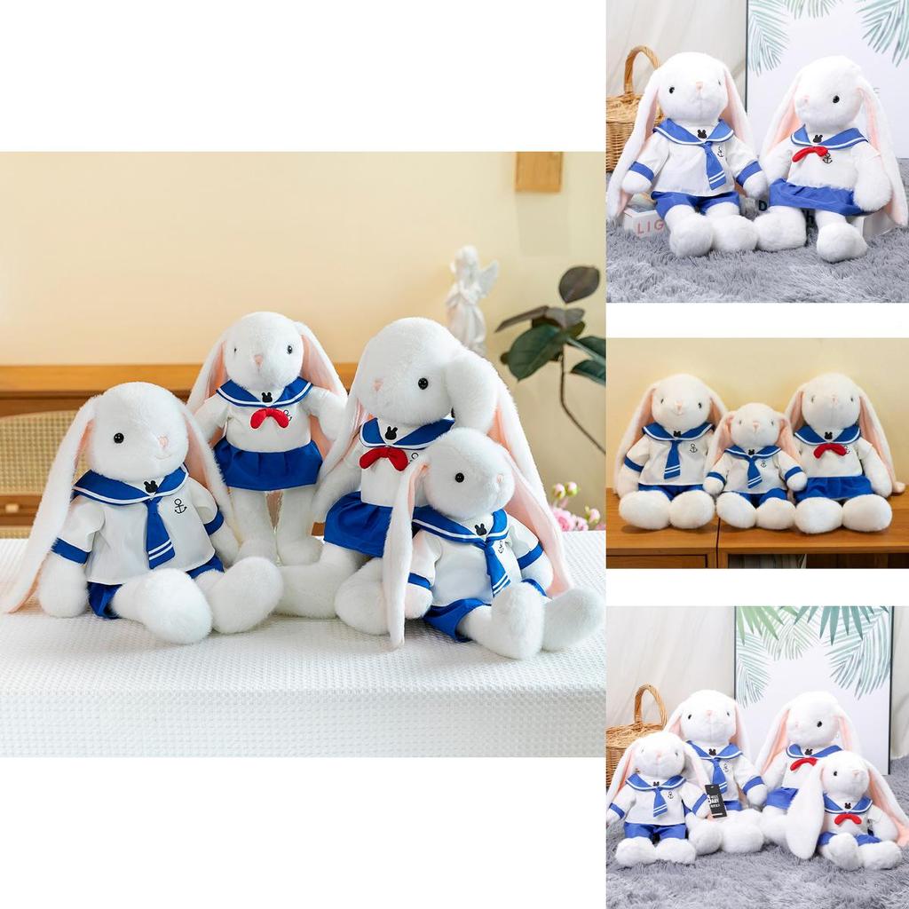 Adorable Blue Navy Bunny Plush Toy Doll Perfect For Birthdays And Cuddly Gifts