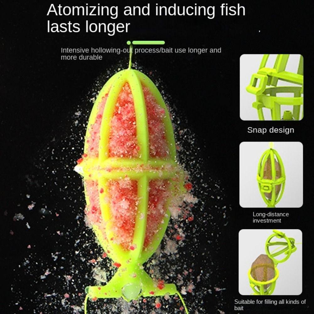 4ks/šarže Bomb Explosion Rybářská návnada Návnada Past Svítící krmítko pro ryby Cage Háček Rybářské potřeby