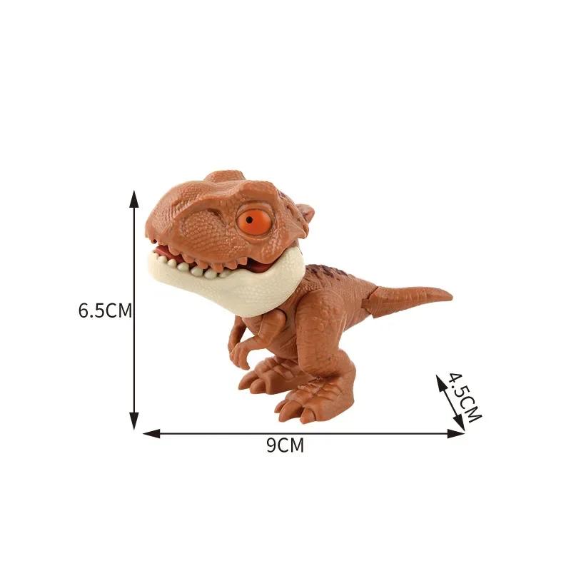 Finger Dinosaur Tricky Tyrannosaurus Model Biting Hand Fidget Mosasaurus Jurassic Dino Toy for Children Dino Movable Joints
