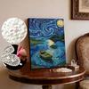 DIY Pearl Painting Set Boat Pattern Home Decoration Handmade Sticky Diamond Creative Canvas Pearl Art Painting Crafts Perfect Gift