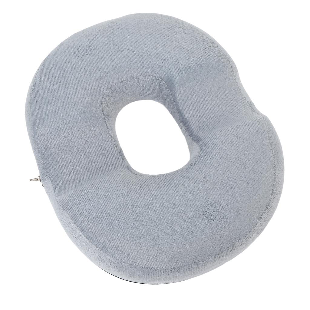 Donut Pillow with Gel Layer Ergonomic Breathable Hollow Office Chair Cushion Pad for Long Sitting