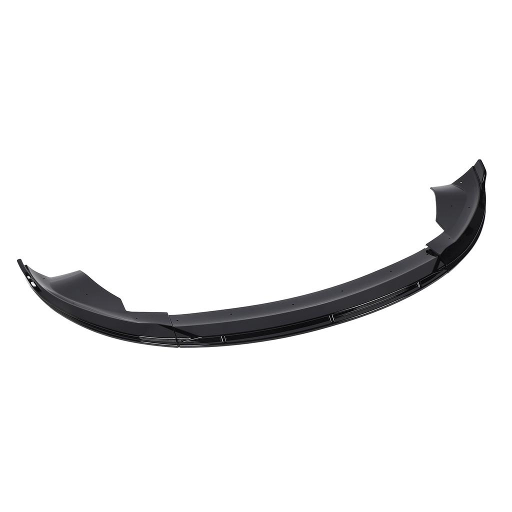 Front Bumper Lip Spoiler Splitter 3 Stage Front Bumper Lip Body Kit Replacement for Tesla Model 3 2023+ Bright Black