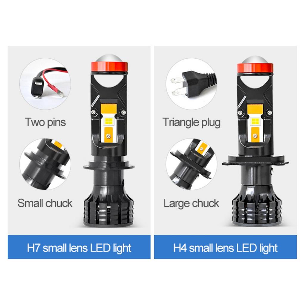 Neu U7 H4 H7 kleine linse fischaugenlampe auto led-scheinwerfer fern- und abblendlicht integrierte