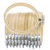 12Pcs Bamboo Embroidery Hoop 10Cm Circle Frame DIY Cross Stitch Craft Tool for Decoration Needlework Embroidery Hoop