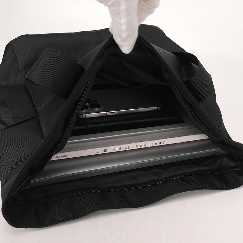 Maletín de Negocios para Hombre Bolso de Mano Multicompartimento para Exteriores Bolso de Hombro Repelente al Agua