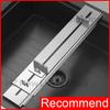 Stainless Steel Sink Sharpening Stone Holder Adjustable Length Whetstone Non-slip Base Kitchen Tool Metal Grindstone Accessories