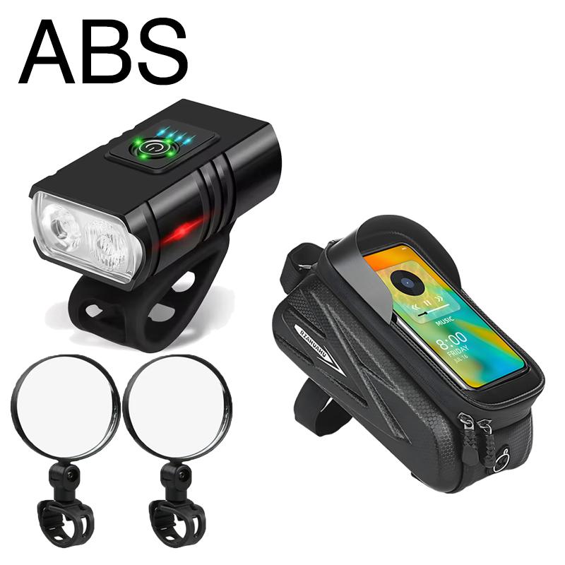 1/2PCS Bike Mirror 360 Degree Adjustable Rotatable Handlebar Mirror Wide Bycicle Accessories Cycling Rear View Mirror Accesorios