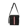 Mythos Logo Print Adjustable Shoulder Strap Leather Crossbody Bag Men Bags Black 6308451