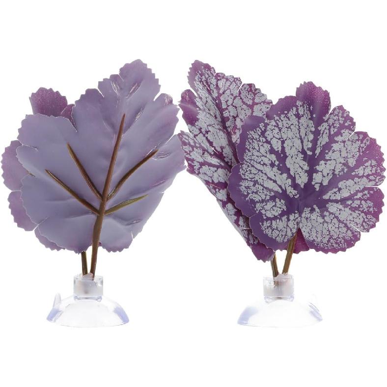 Balacoo 2 Stück Bettafisch Blatt Hängematte Polster Aquarium Tank Kunststoffpflanzen mit Saugnapf zur Simulation des Natürlichen Lebensraums Laichplatz Punktuelle Zucht