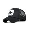 Five pointed star printed baseball cap,truck driver's dad's hat with multiple colors to choose from,essential for outdoor travel