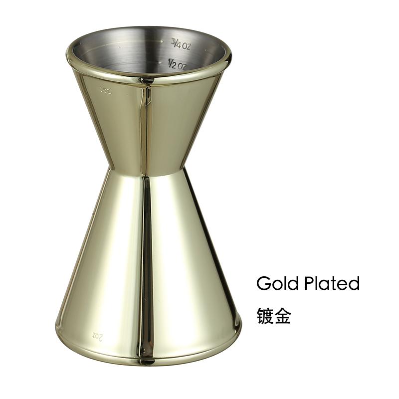1OZ/2OZ Cocktail Jigger Double Wall Bar Measuring Cup Heavyweight Bar Tool