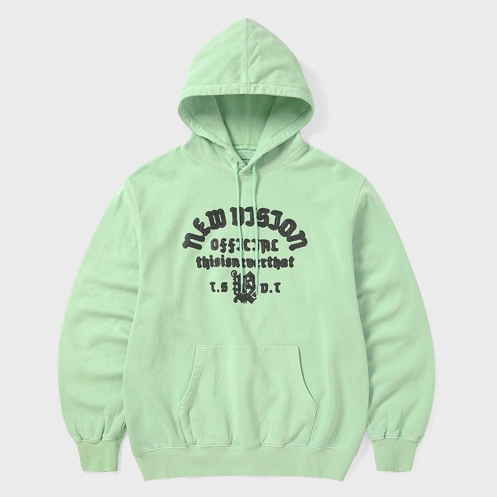 ThIs Is Never That New vIsion Crack Hoodie Light Green XL
