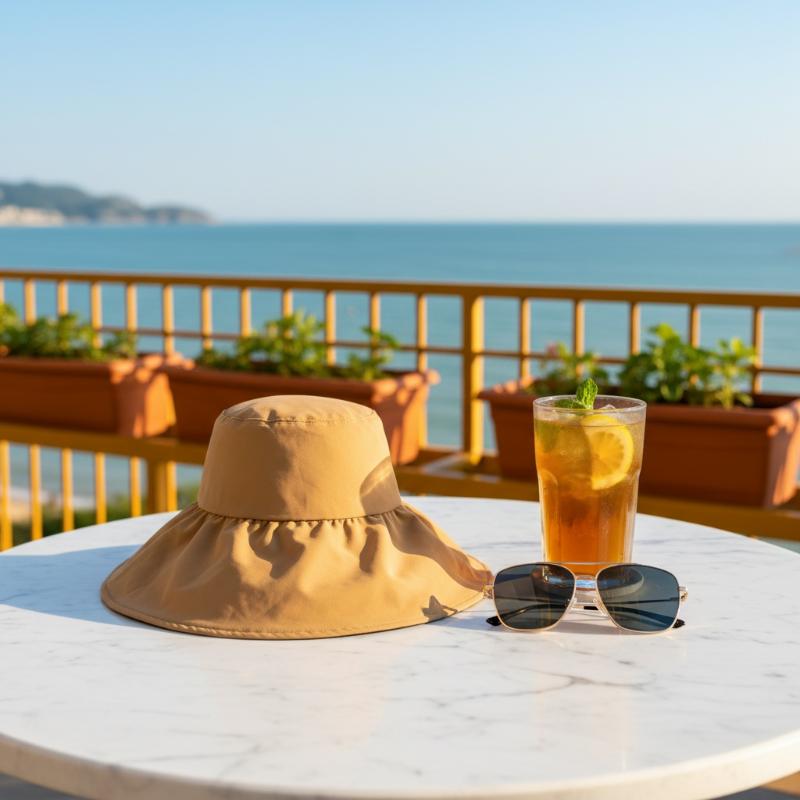 Summer Travel Sun Protection Hat Women Simple Solid Color Outdoor Casual Versatile Wide Brim Sunshade Fisherman Cap Breathable
