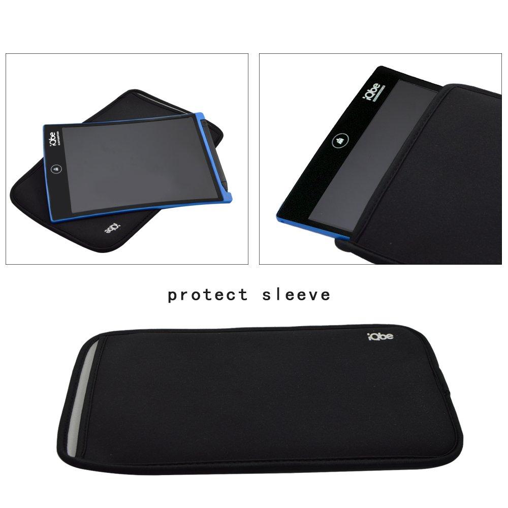 iQbe Electronic Memo Pad, Digital Paper, and Storage Pouch Set (LW03, Red)