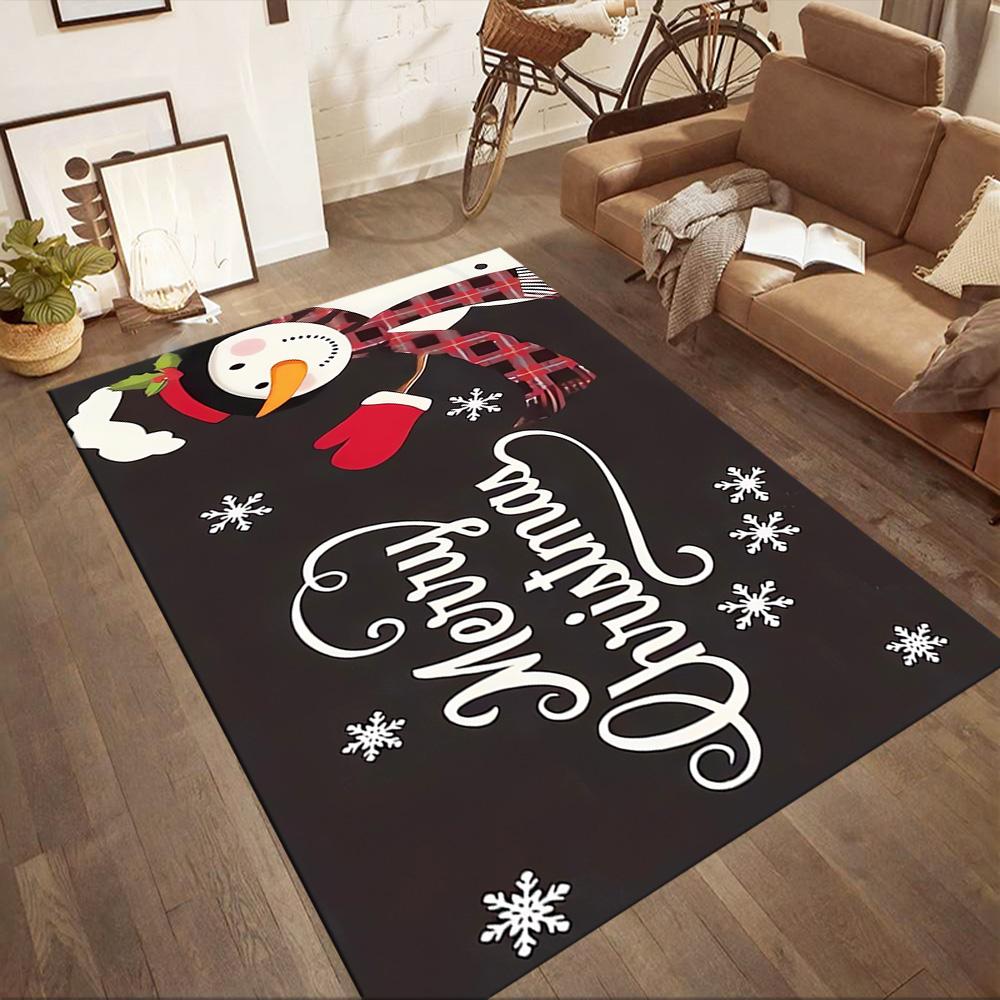 Christmas 319 Floor Rug Office Rug Perfect for Bedrooms Kitchen Entryway Balcony Antislip Carpet Decorate Offices Gift for Festivals