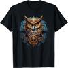 Steampunk Owl With Gears Mechanical Elements T-Shirt(2)