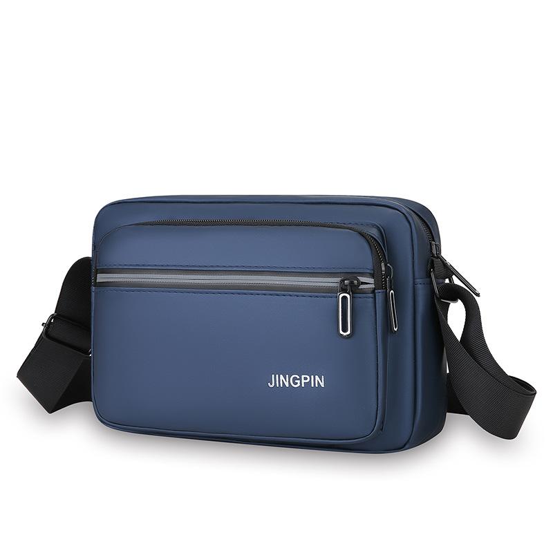 

Мужская сумка-мессенджер Простая и легкая Многослойное хранение Наплечная сумка для мужчин темно-синий