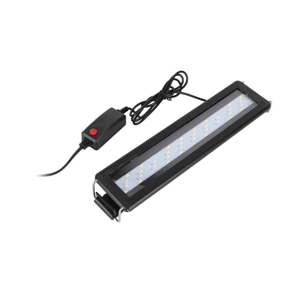 LED Aquarium Light Color Changing 3 Levels Adjustable 4 Rows Fish Tank Light with Extendable