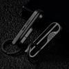 KeyUnity KM03BK Titanium Belt Carabiner Keychain with Key Belt Titanium Key Gift Ring, Clip, Holder, Simple, Lightweight, Waterproof,