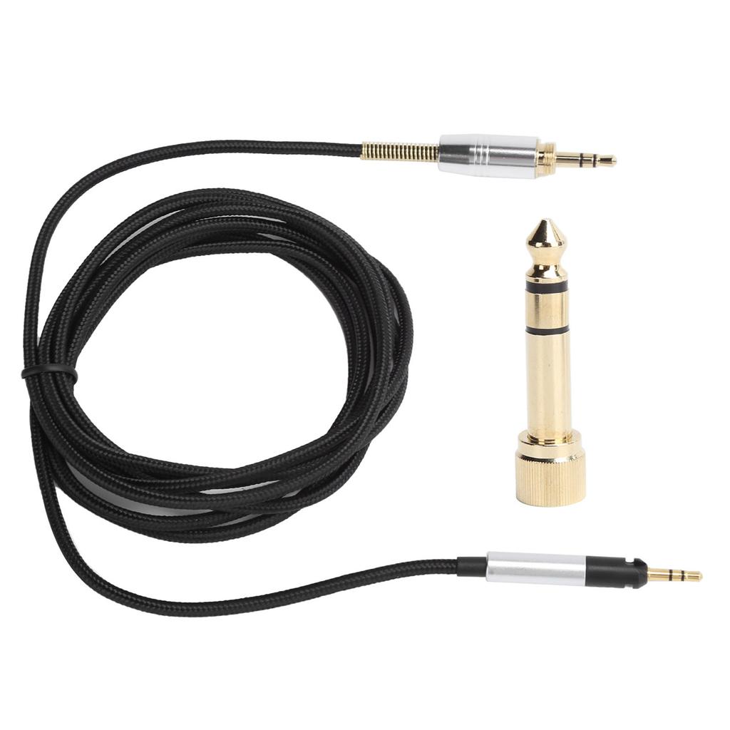 Headphones Cable 3.5mm To 2.5mm with 6.35mm Adapter Fit for Sennheiser HD518 HD558 HD595 HD598