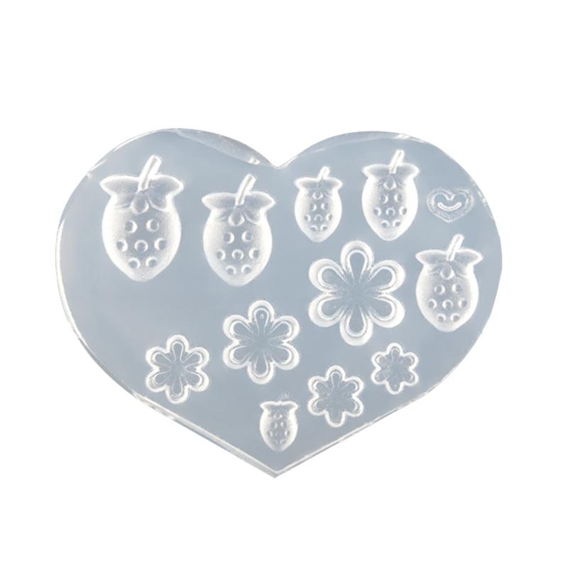 Silicone Nail Art Handicrafts Moulds DIY Nail Tools Accessories Nail Carving Molds Silicone Material for Nail Decoration