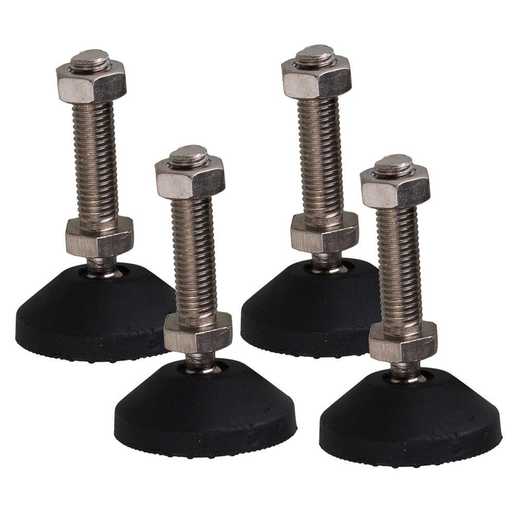 

4Pcs Adjustable Furniture Glide Leveling Feet Pad 40MM 50MM 80MM Nylon Base Universal Joint Threaded M8 M10 M12 D50xM12x50mm
