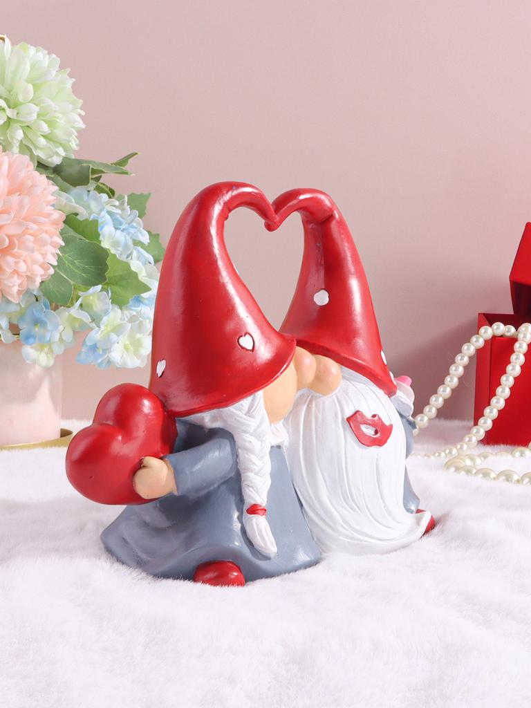 Valentinstag Harz Feenskulptur Liebespaar Gartenzwerg Figur für Schlafzimmer, Wohnzimmer und Eingangsbereich Dekoration
