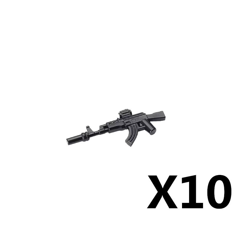 Vojáci Figurky Zbraně Stavebnice Pistole Poposha MP40 Puška AK74 Raketomet Kulka Plamenomet Hračky Dárek T051