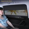 Heat Insulated Car Sunshade Magnetic Suction 1 2 4Pcs Block UV Rays Window Curtain for Summer Use