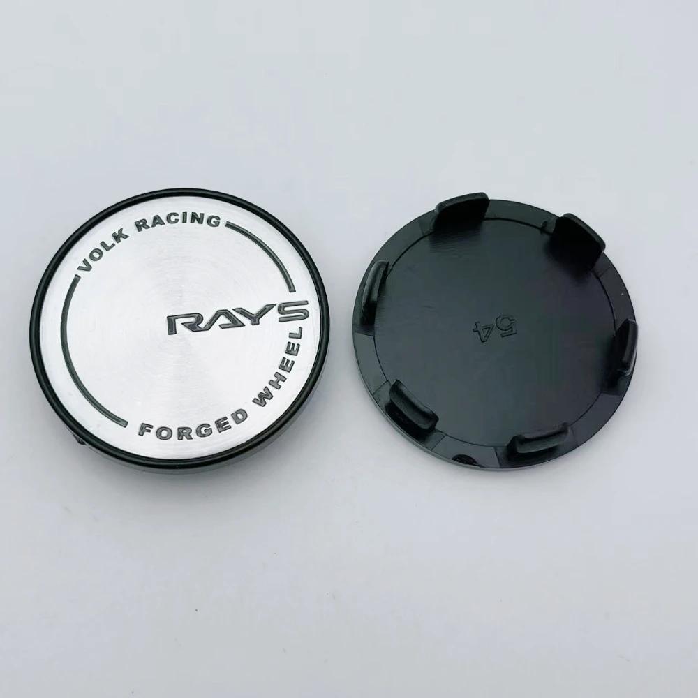 4pcs 54mm 49mm RAYS Logo Emblem Badge Car Wheel Center Caps Wheel Hub Centre Cover Rim Hubcaps Replace Car Styling Accessories