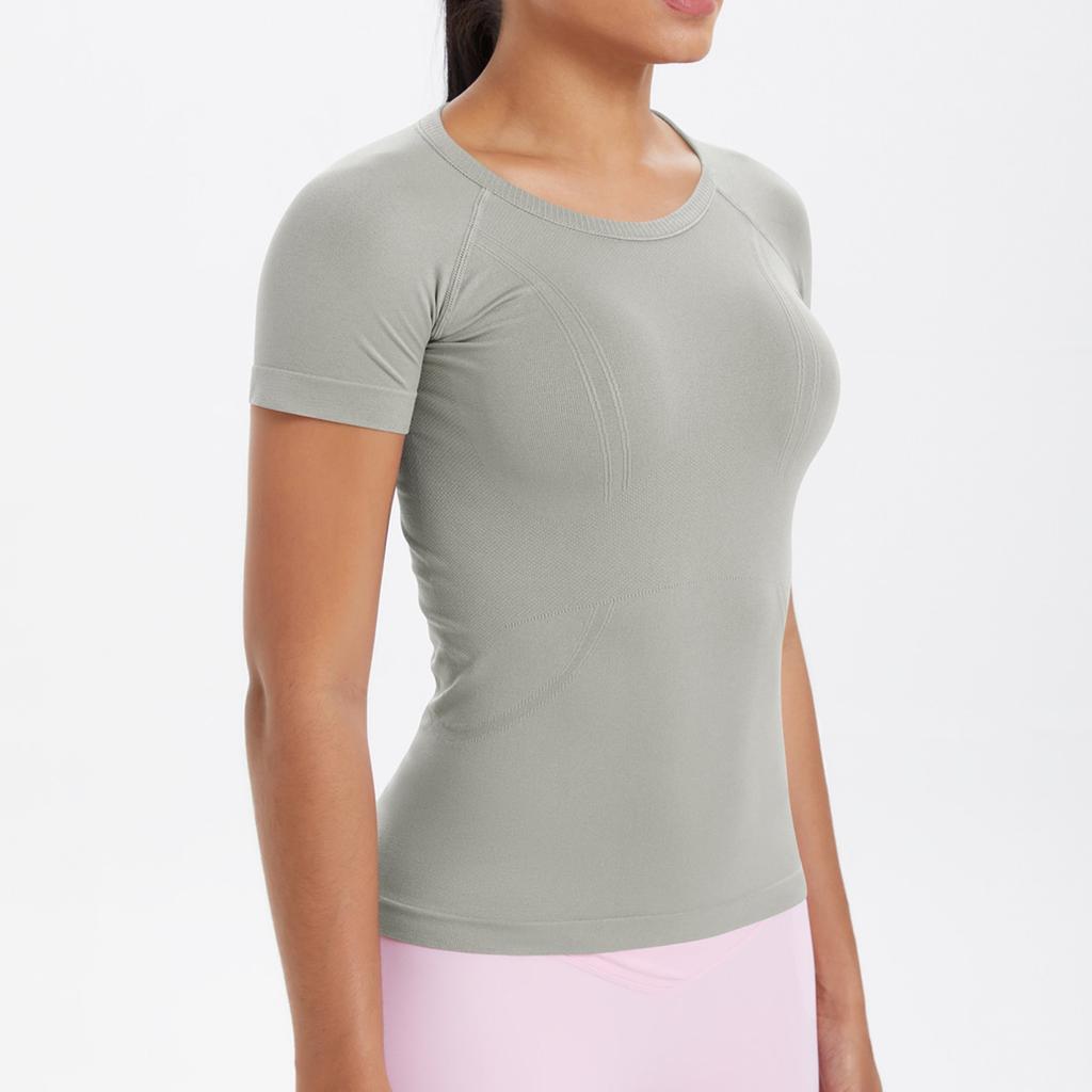 Women's Round Neck Casual Printed Short-sleeved T-shirt Top