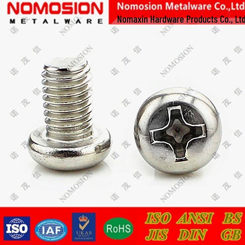 Stainless Steel US Cross Pan/Round Head Screws: Sizes 2#-56, 4#-40, 6#-32, 8#-32, 10#-24, 1/4-20