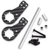 TRZX Carbon Fiber Rear Shock Damper Mount Upgrade Parts for Tamiya 112 Scale Lunchbox RC Cars (57409)